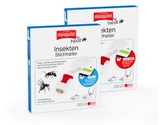 Verpackungen des Produktes mosquito by heat it Insekten-Stichheiler
