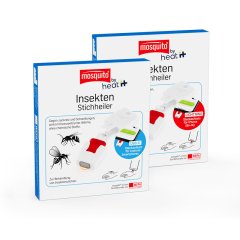 Verpackungen des Produktes mosquito by heat it Insekten-Stichheiler